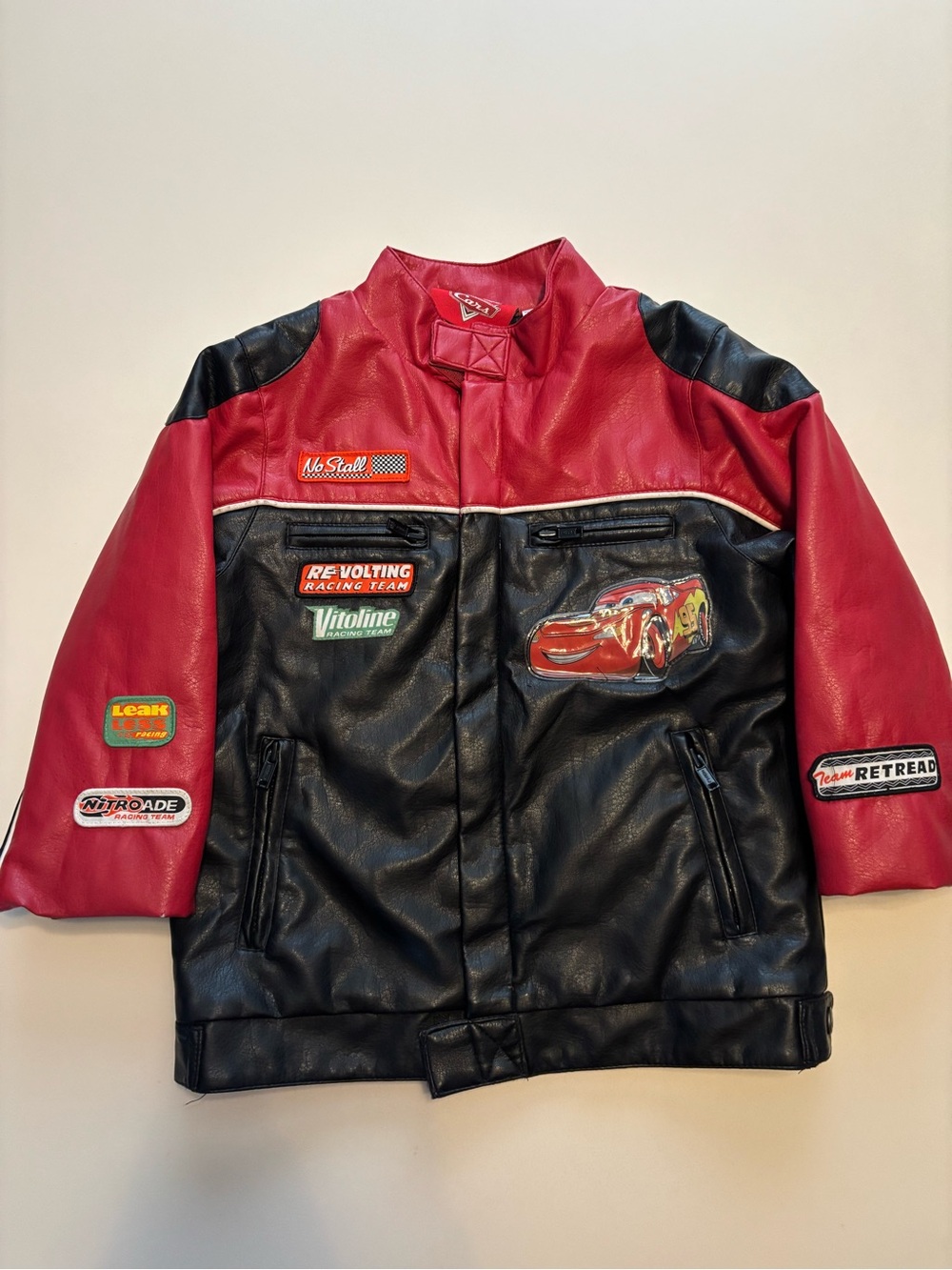 Kids Lightning McQueen Red and Black Racing Jacket